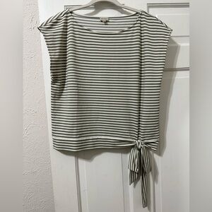 Daniel Cremieux Sleeveless Knotted‎ Waist Top, Large